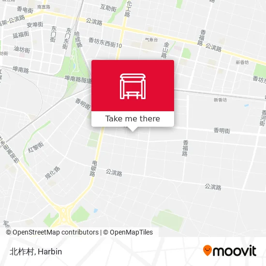 北柞村 map