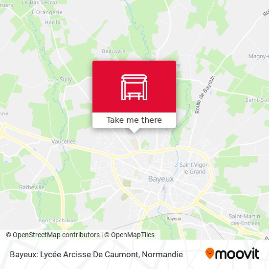 Mapa Bayeux: Lycée Arcisse De Caumont