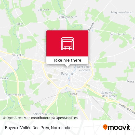Bayeux: Vallée Des Prés map