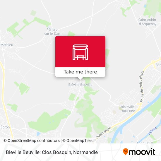 Mapa Bieville Beuville: Clos Bosquin