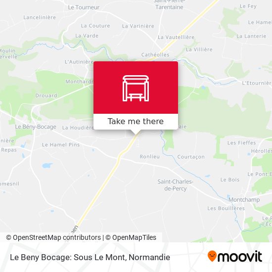 Le Beny Bocage: Sous Le Mont map