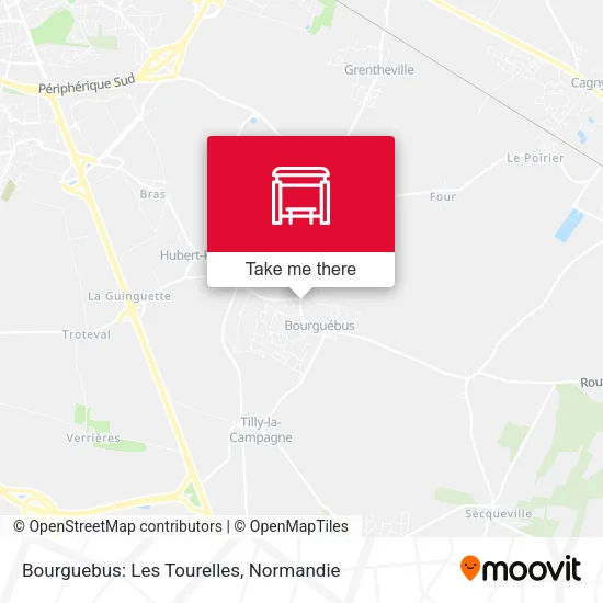 Bourguebus: Les Tourelles map