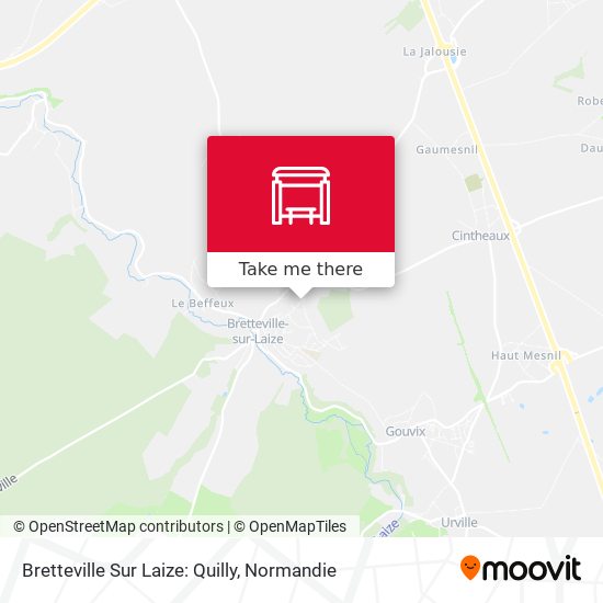 Bretteville Sur Laize: Quilly map