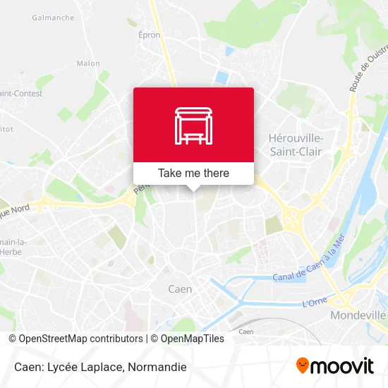 Caen: Lycée Laplace map