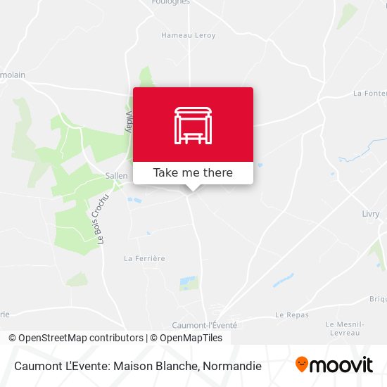 Caumont L'Evente: Maison Blanche map