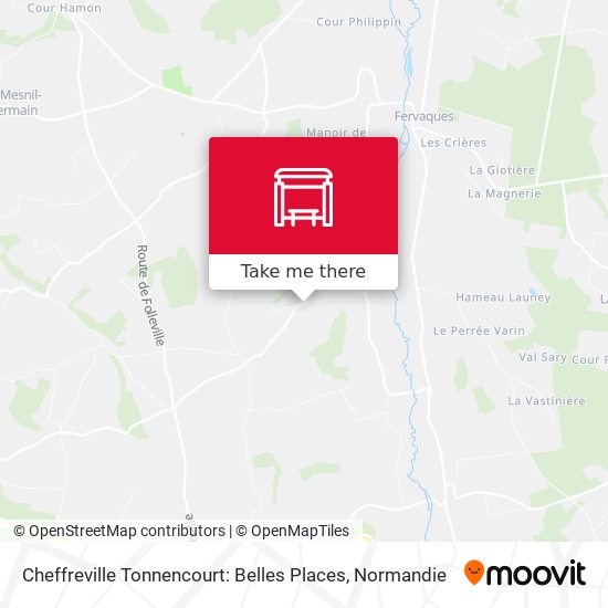 Mapa Cheffreville Tonnencourt: Belles Places