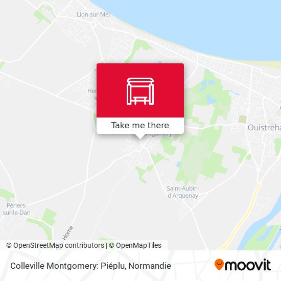 Colleville Montgomery: Piéplu map