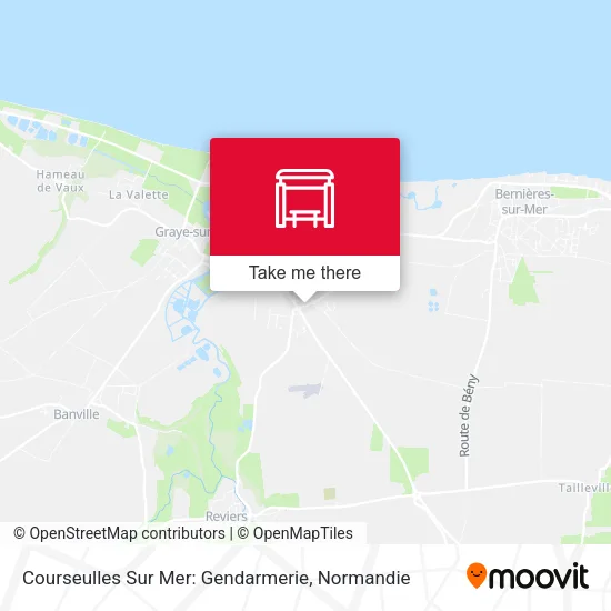 Courseulles Sur Mer: Gendarmerie map