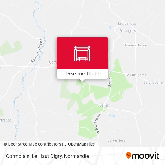 Cormolain: Le Haut Digry map