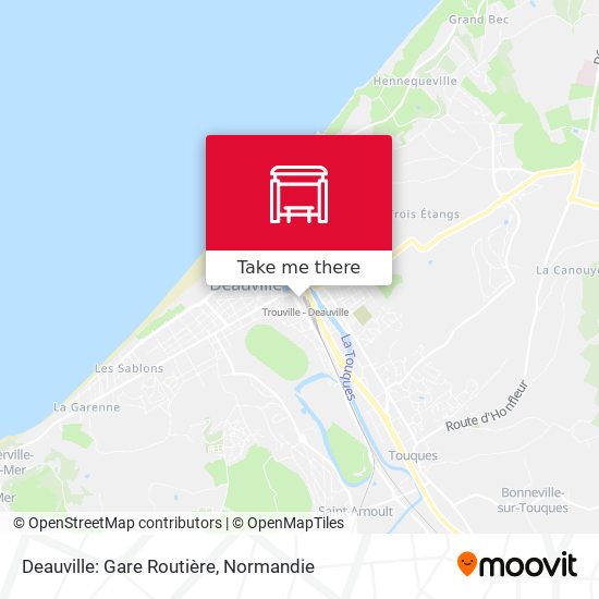 Mapa Deauville: Gare Routière