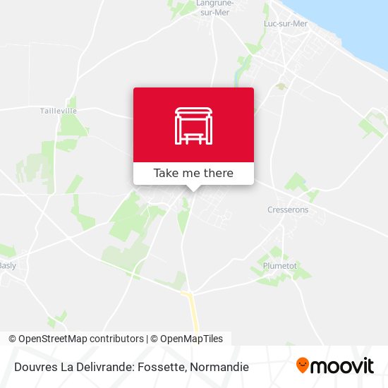 Douvres La Delivrande: Fossette map