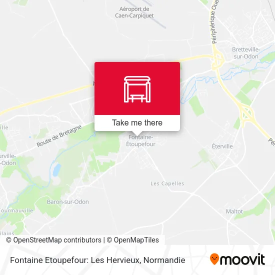 Fontaine Etoupefour: Les Hervieux map