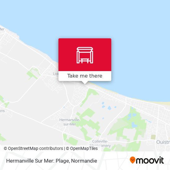 Hermanville Sur Mer: Plage map