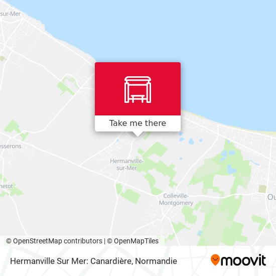 Mapa Hermanville Sur Mer: Canardière