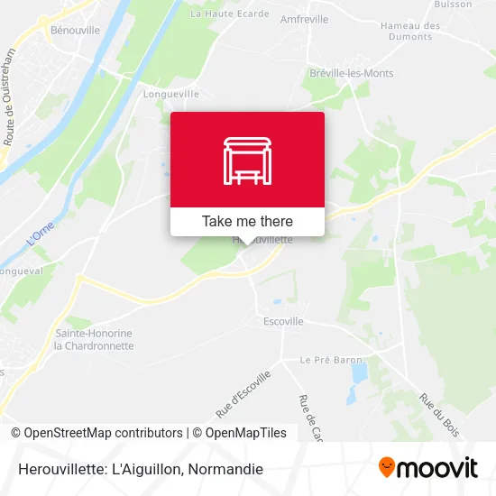 Herouvillette: L'Aiguillon map