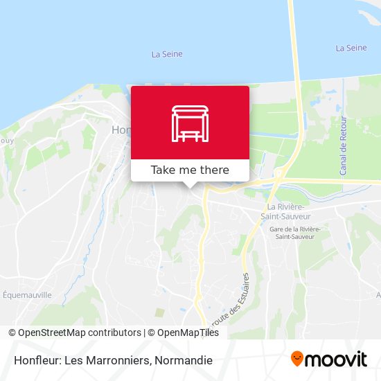 Honfleur: Les Marronniers map