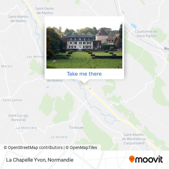 Mapa La Chapelle Yvon