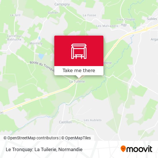 Mapa Le Tronquay: La Tuilerie