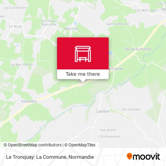 Mapa Le Tronquay: La Commune