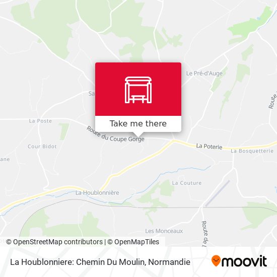 Mapa La Houblonniere: Chemin Du Moulin