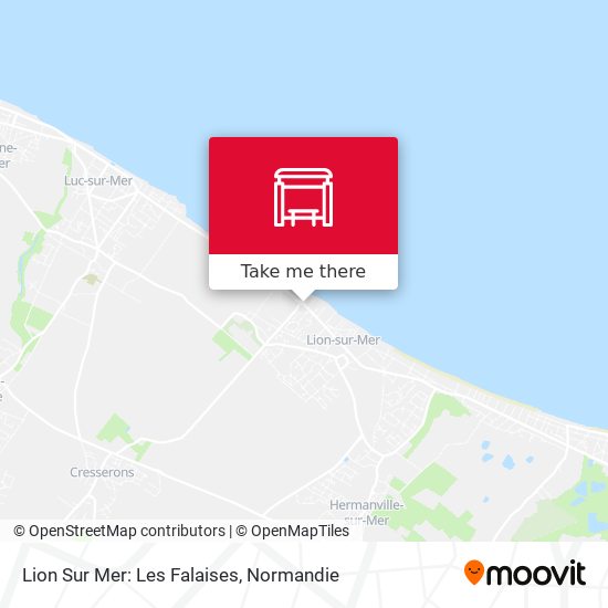 Mapa Lion Sur Mer: Les Falaises