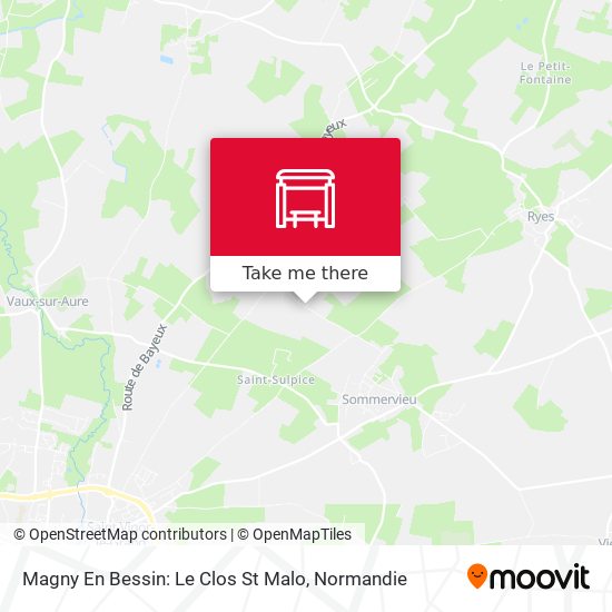 Magny En Bessin: Le Clos St Malo map
