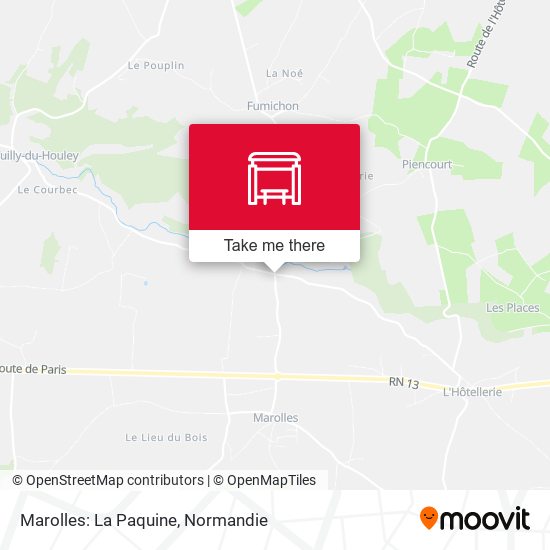 Marolles: La Paquine map