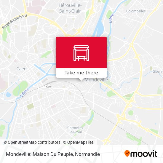 Mondeville: Maison Du Peuple map