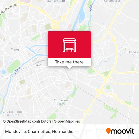 Mapa Mondeville: Charmettes