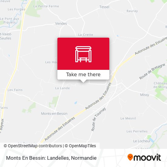 Mapa Monts En Bessin: Landelles