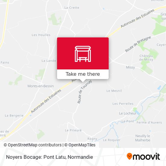 Mapa Noyers Bocage: Pont Latu