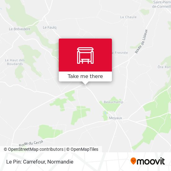 Le Pin: Carrefour map