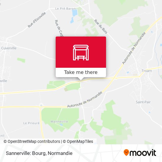 Sannerville: Bourg map