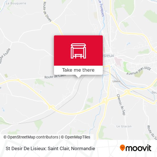 St Desir De Lisieux: Saint Clair map