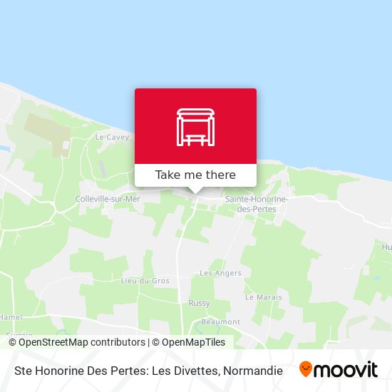 Mapa Ste Honorine Des Pertes: Les Divettes