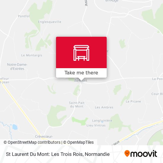 Mapa St Laurent Du Mont: Les Trois Rois