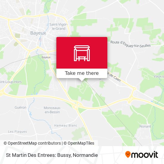 Mapa St Martin Des Entrees: Bussy