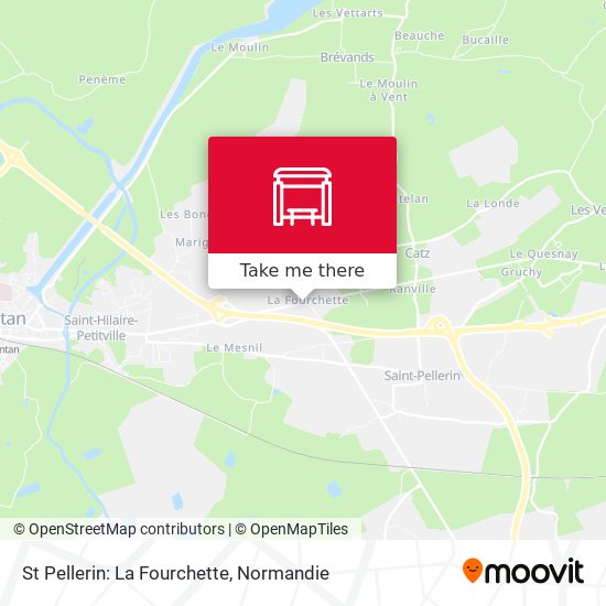 Mapa St Pellerin: La Fourchette
