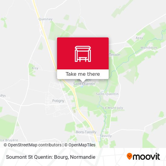 Soumont St Quentin: Bourg map