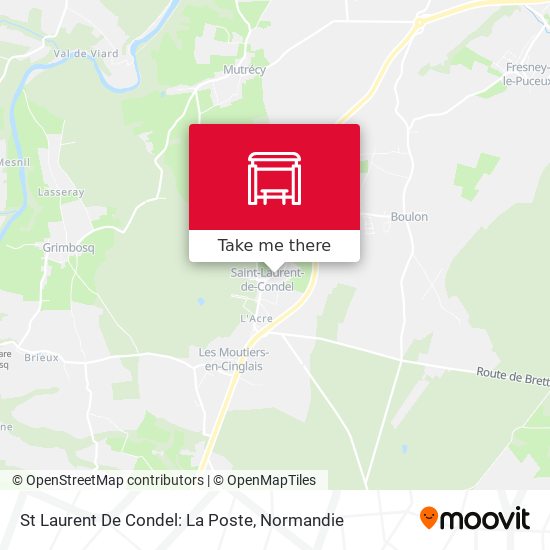 Mapa St Laurent De Condel: La Poste