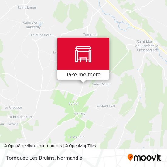 Tordouet: Les Brulins map