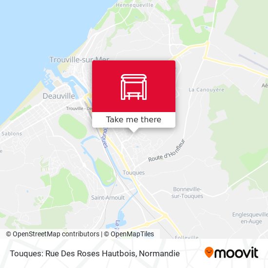 Touques: Rue Des Roses Hautbois map
