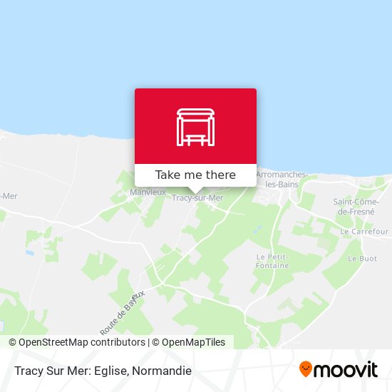 Tracy Sur Mer: Eglise map