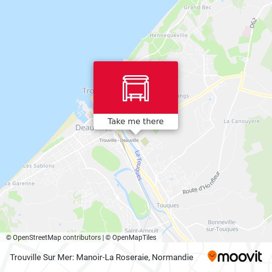 Mapa Trouville Sur Mer: Manoir-La Roseraie