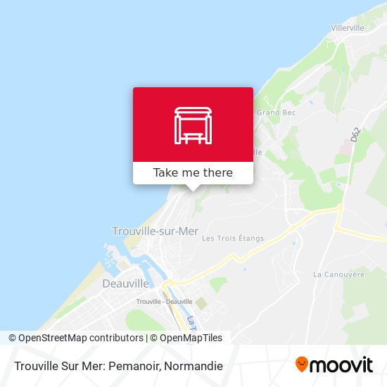 Trouville Sur Mer: Pemanoir map
