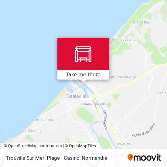 Mapa Trouville Sur Mer: Plage - Casino