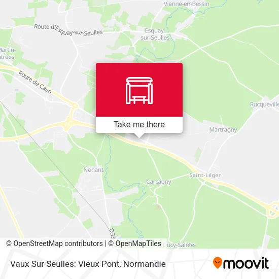 Vaux Sur Seulles: Vieux Pont map