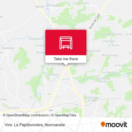 Vire: La Papillonnière map