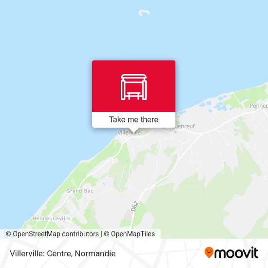 Villerville: Centre map