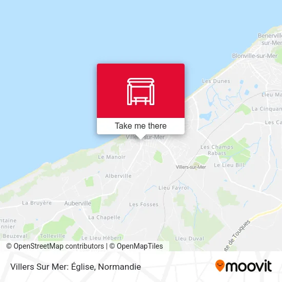 Villers Sur Mer: Église map
